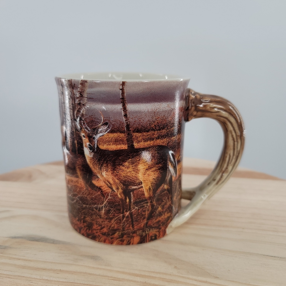 Wild Wings Mugs 3D Deers With Antler Handles 16oz